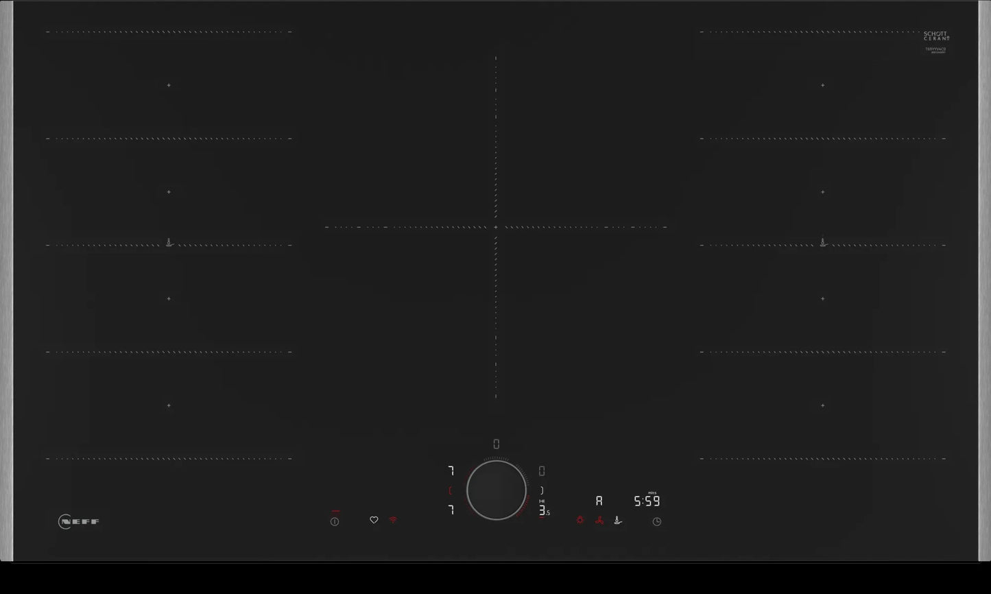 Piano cottura a induzione 90 cm Flex Design T69YYV4C0