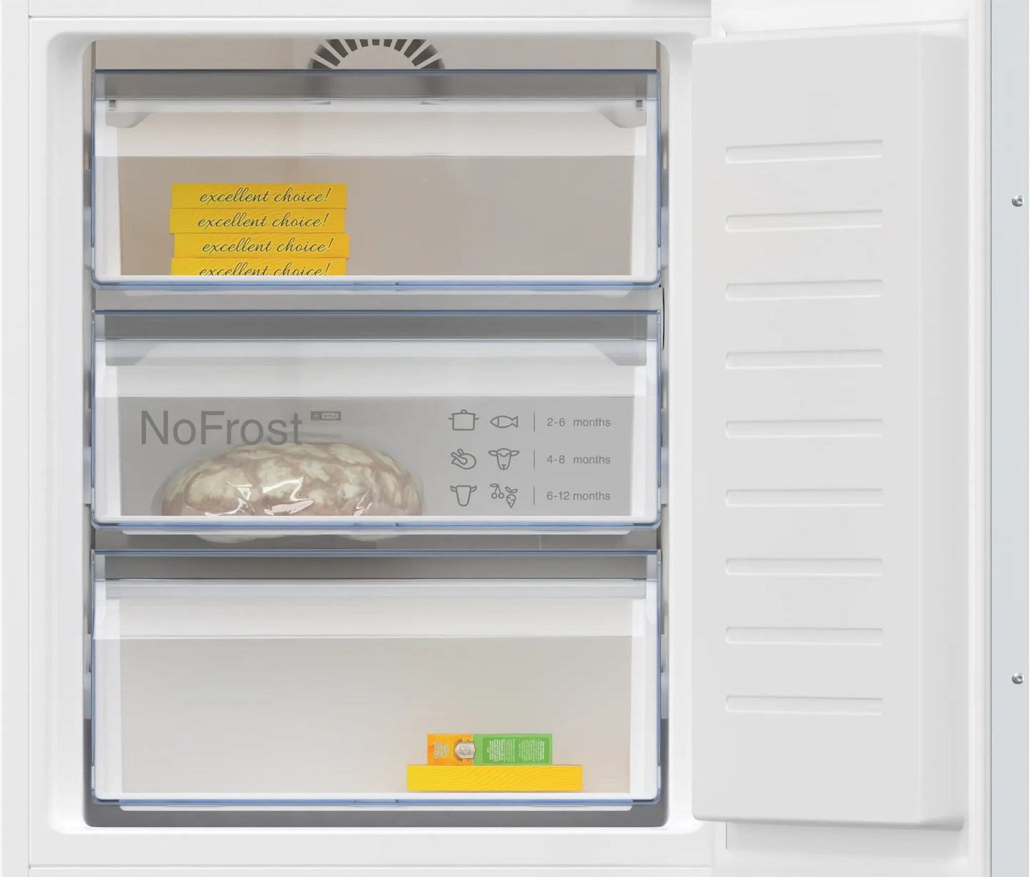 Frigorifero combinato da incasso 177.2 x 54.1 cm cerniera piatta KI7862FE0