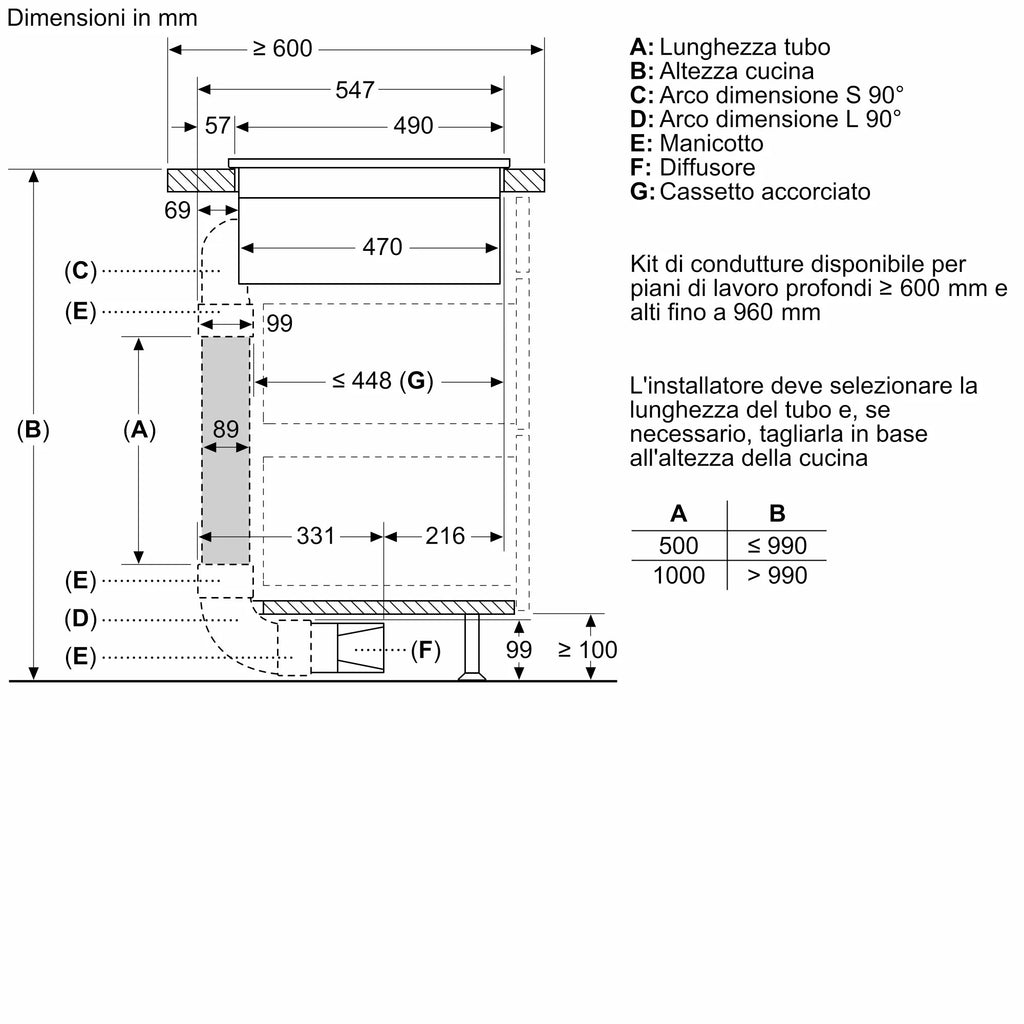 Piano a induzione con cappa integrata 80 cm Nero opaco, Flex Design V68YYX4B0