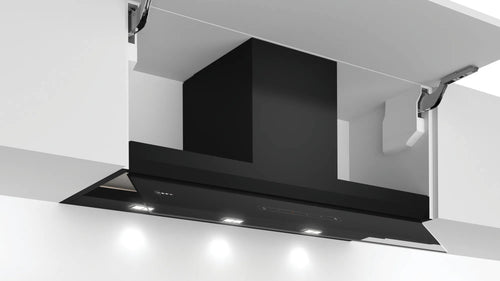 Cappe integrate nel pensile 90 cm In vetro nero, Nero D95XAM2S0