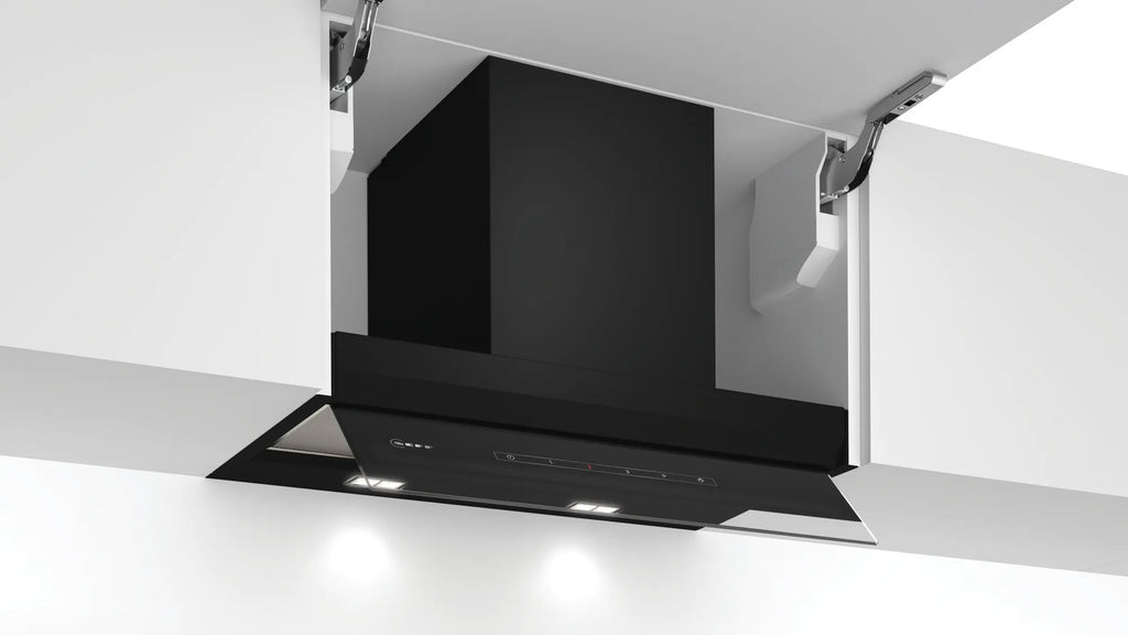 Cappe integrate nel pensile 60 cm In vetro nero, Nero D65XAM2S0