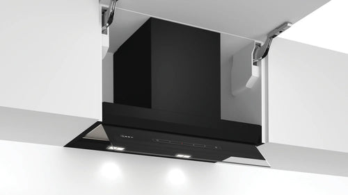 Cappe integrate nel pensile 60 cm In vetro nero, Nero D65XAM2S0