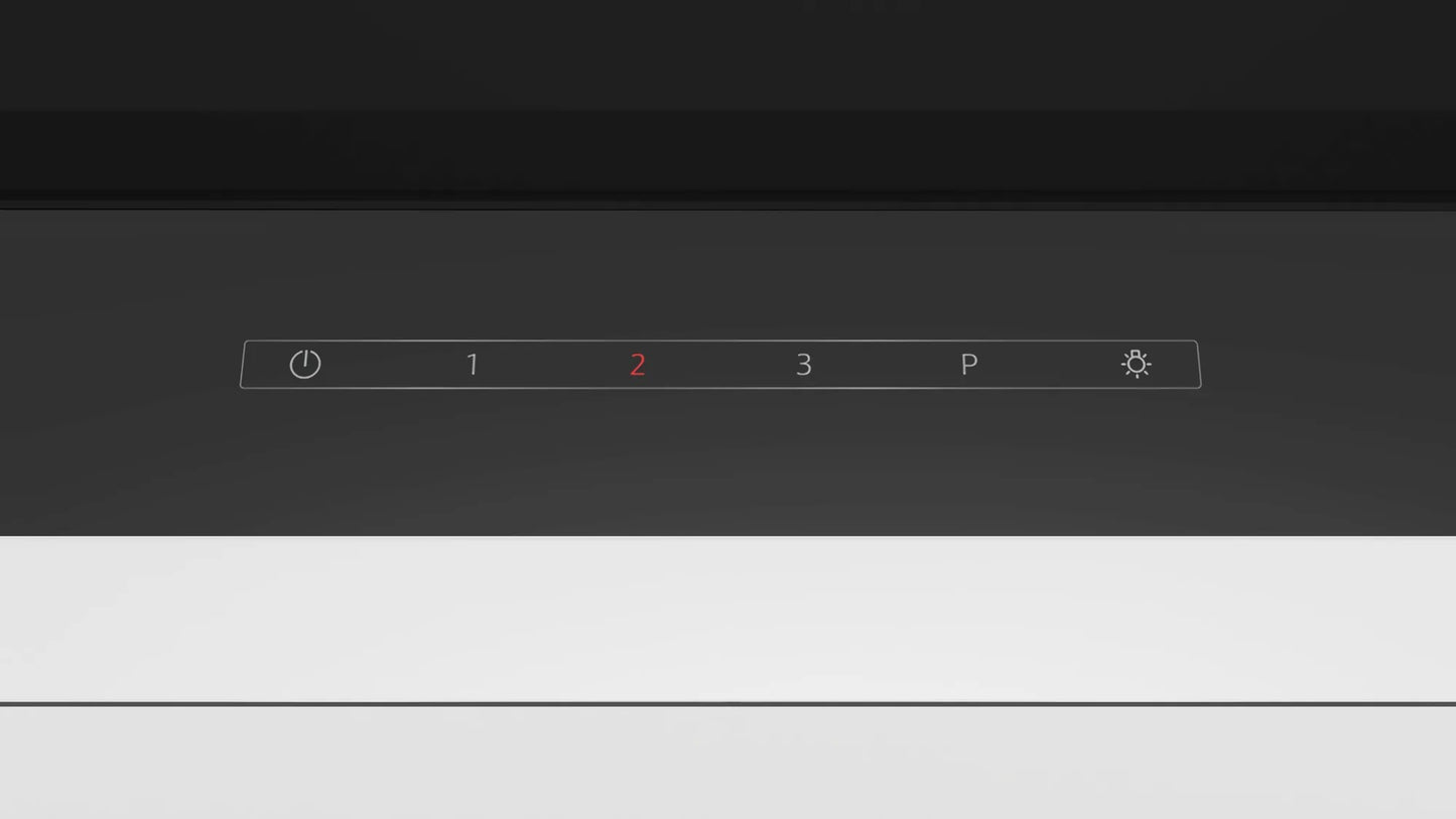 Cappe integrate nel pensile 60 cm In vetro nero, Nero D65XAM2S0