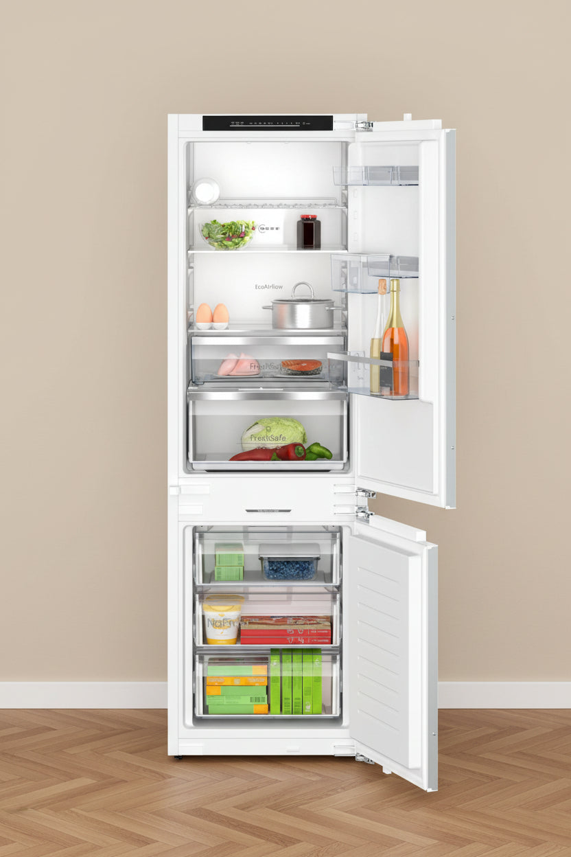 Frigorifero combinato da incasso 177.2 x 55.8 cm cerniera piatta soft closing KI7866DD0