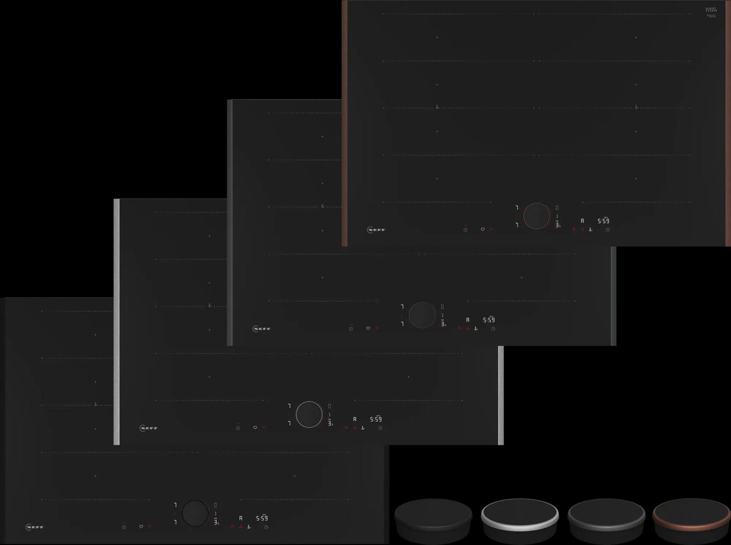 Piano cottura a induzione 80 cm Flex Design T68YYY4C0