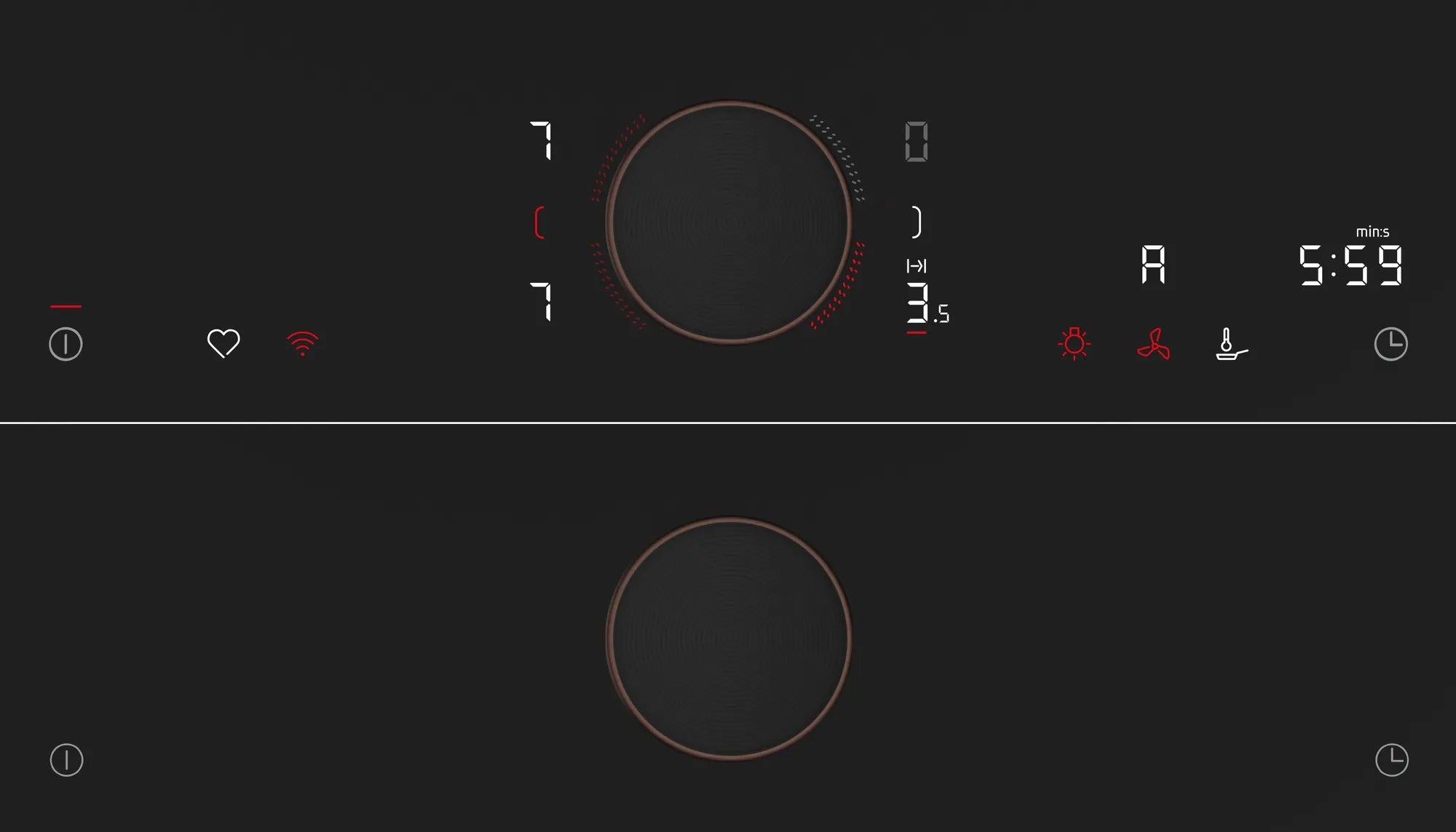 Piano cottura a induzione 80 cm Flex Design T68YYY4C0