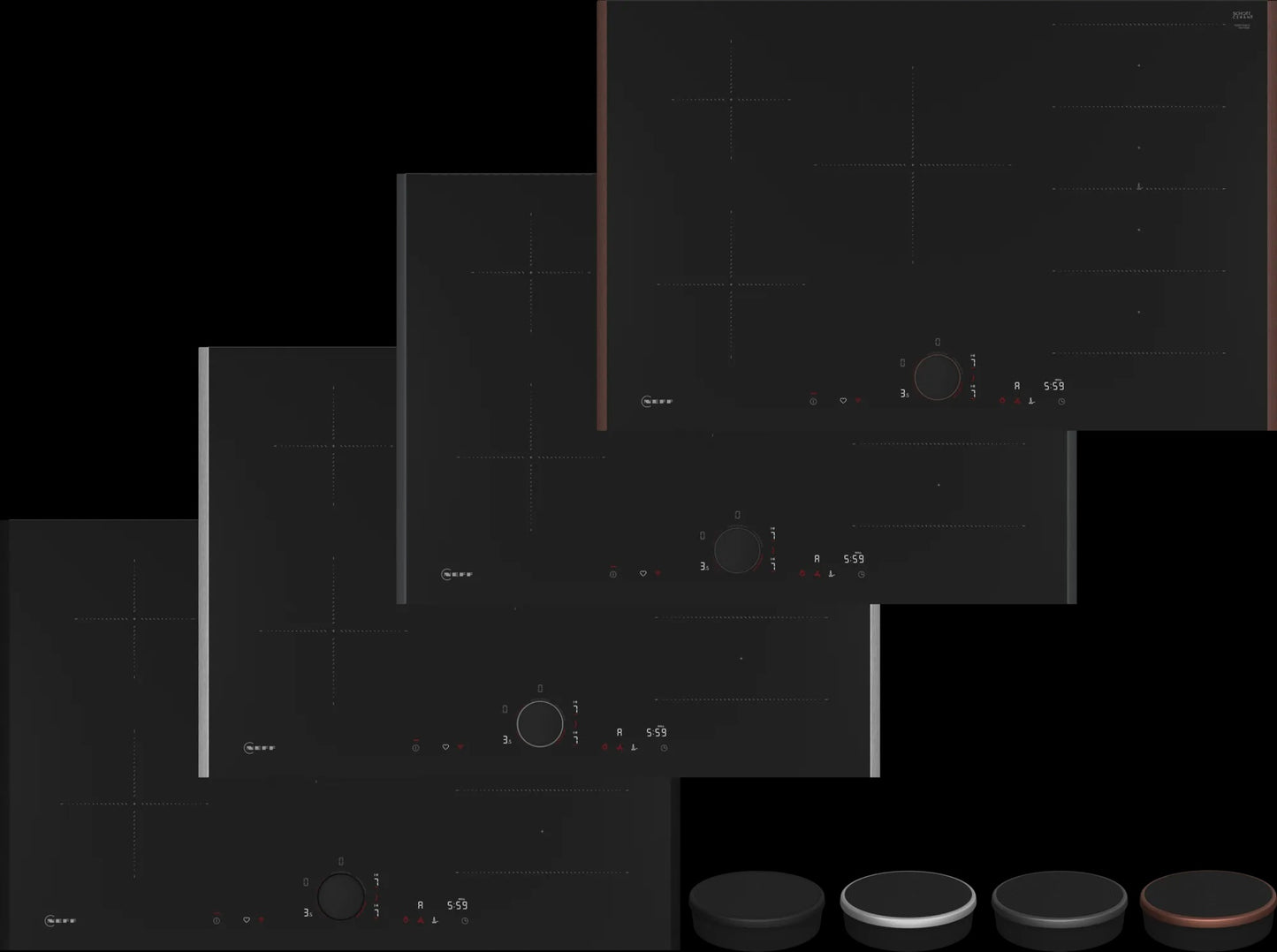 Piano cottura a induzione 80 cm Flex Design T68YYV4C0