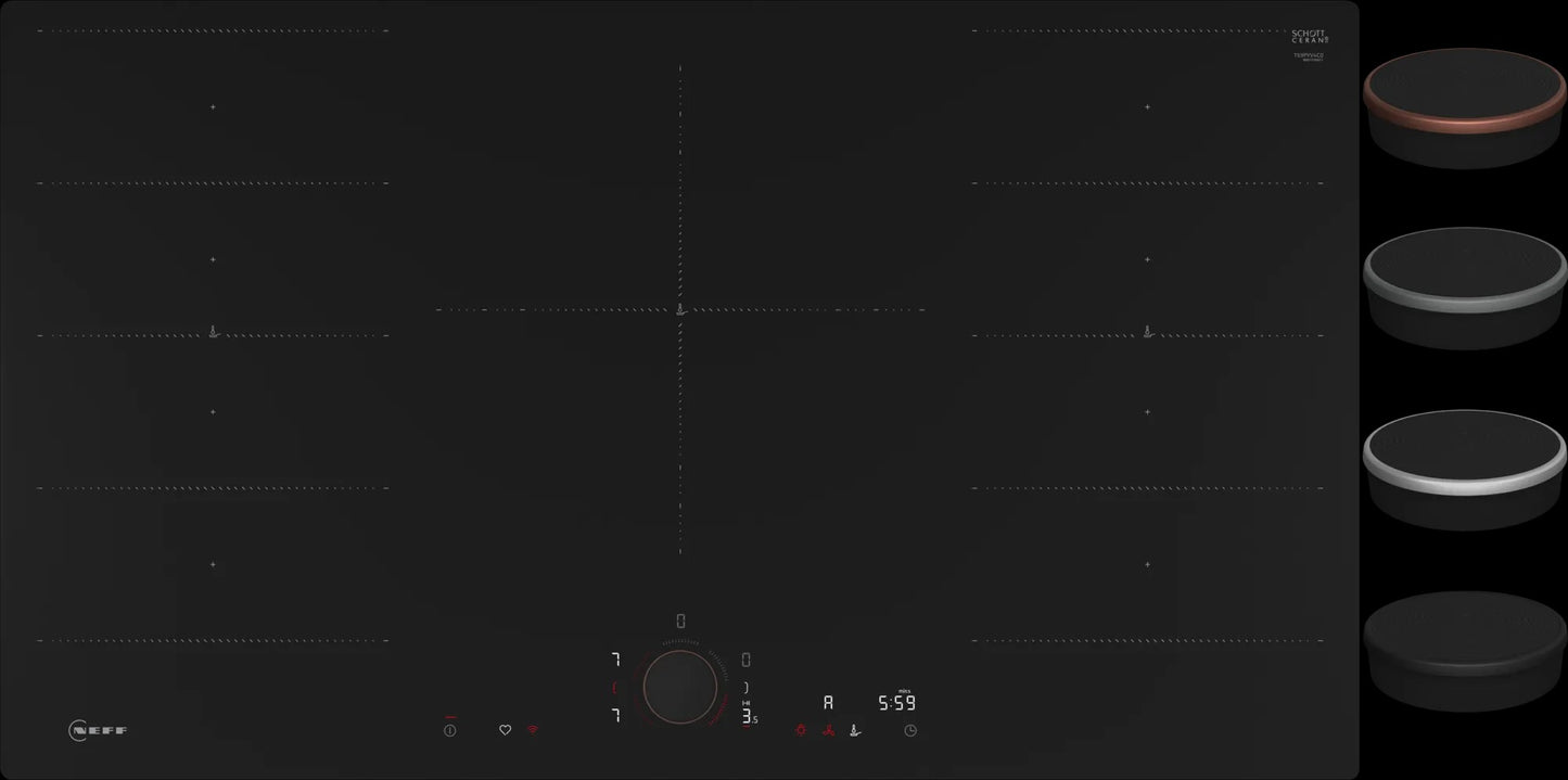 Piano cottura a induzione 90 cm flush mount T69PYV4C0