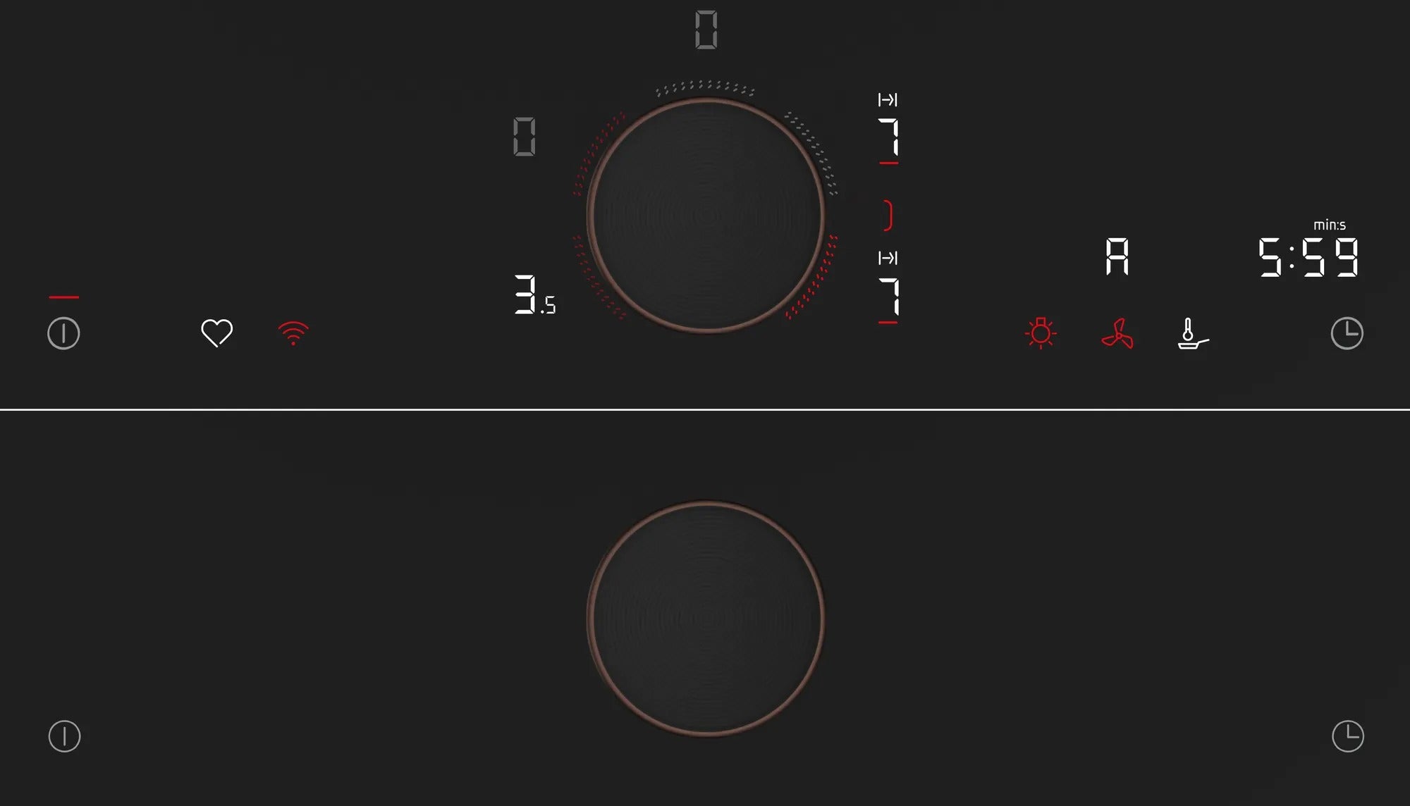 Piano cottura a induzione 80 cm flush mount T68PYV4C0