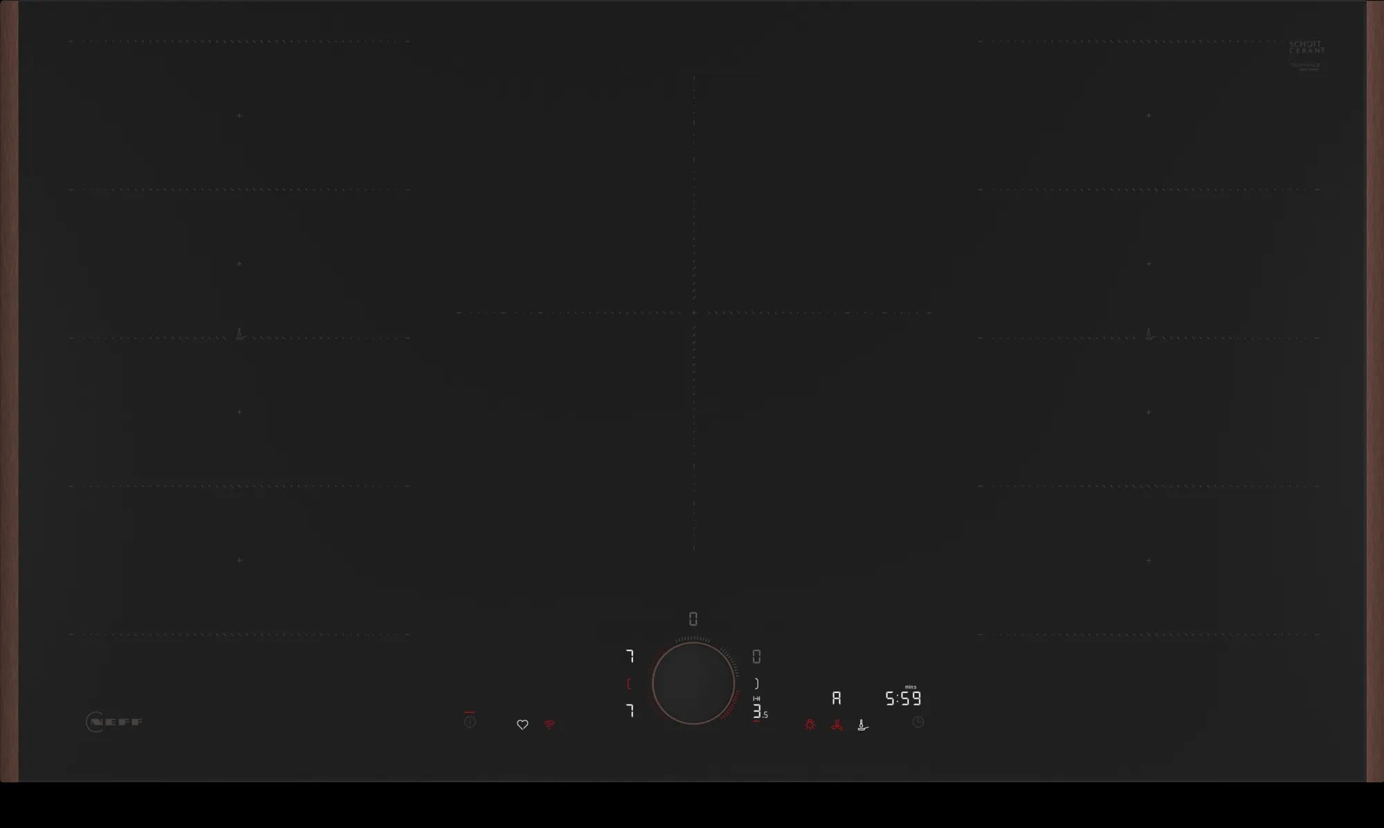 Piano cottura a induzione 90 cm Flex Design T69YYV4C0