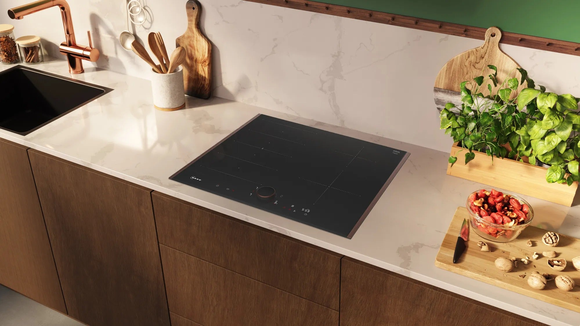 Piano cottura a induzione 60 cm Flex Design T66YYE4C0