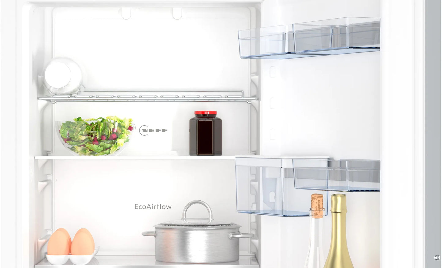 Frigorifero combinato da incasso 177.2 x 55.8 cm cerniera piatta soft closing KI7866DD0