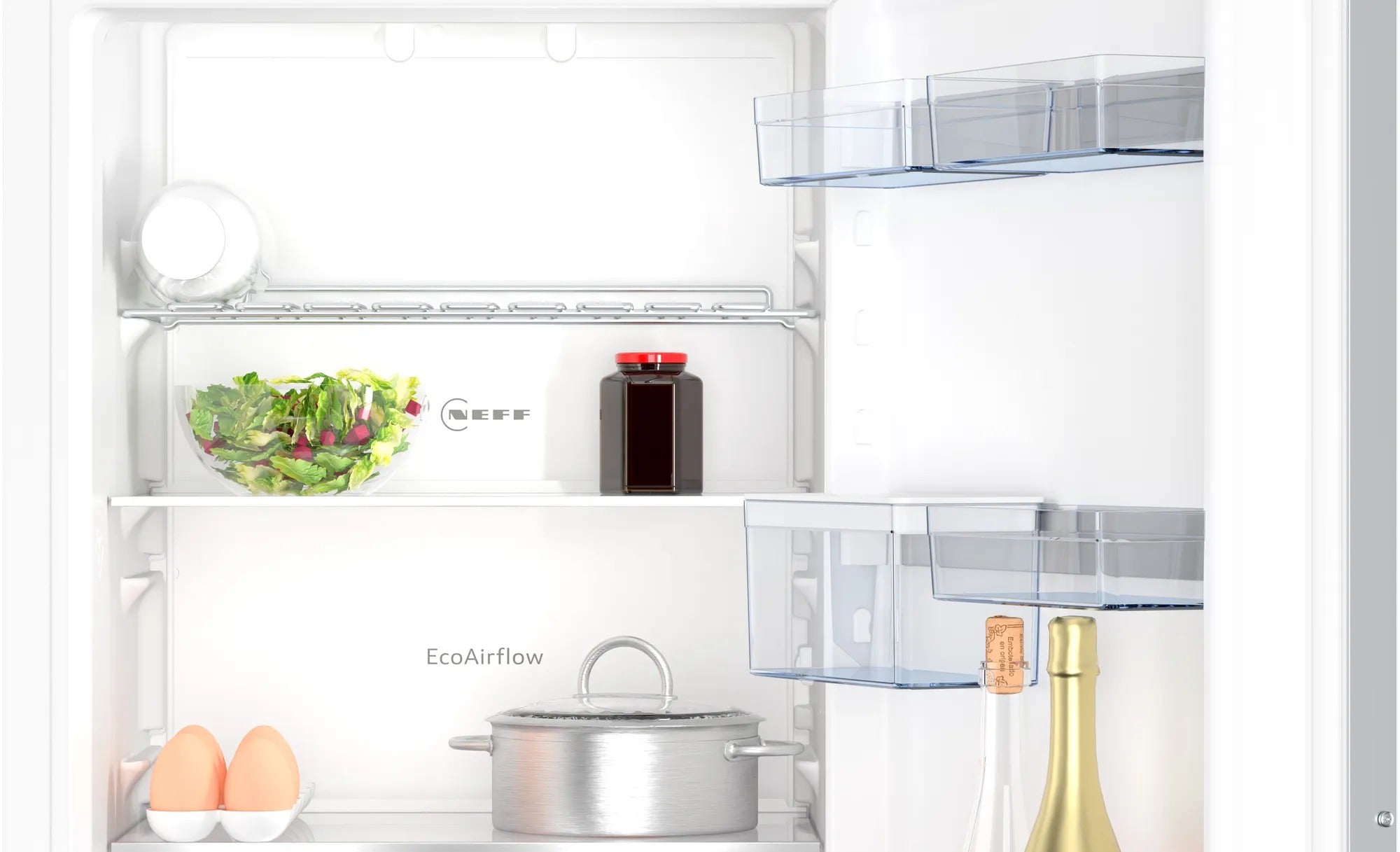 Frigorifero combinato da incasso 177.2 x 55.8 cm cerniera piatta soft closing KI7866DD0