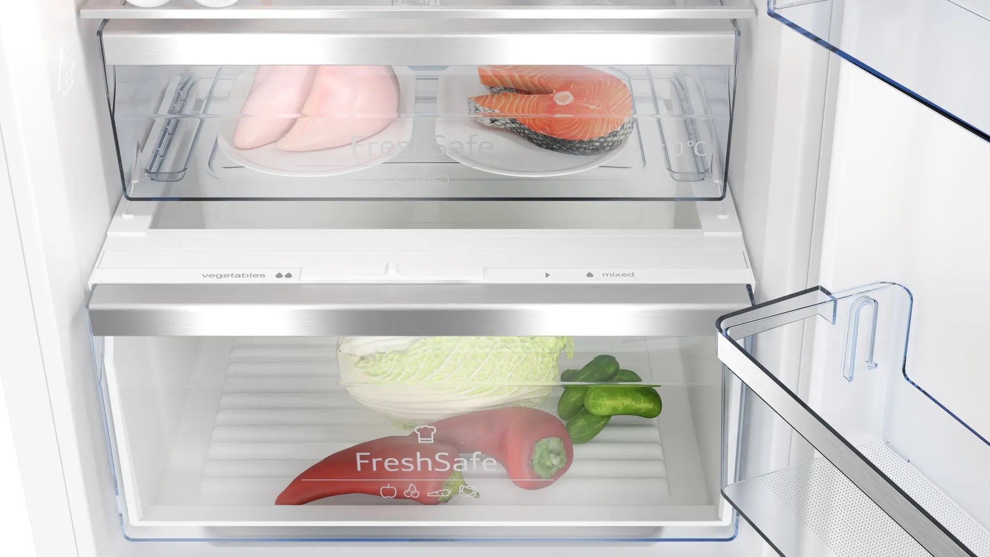 Frigorifero combinato da incasso 177.2 x 55.8 cm cerniera piatta soft closing KI7866DD0