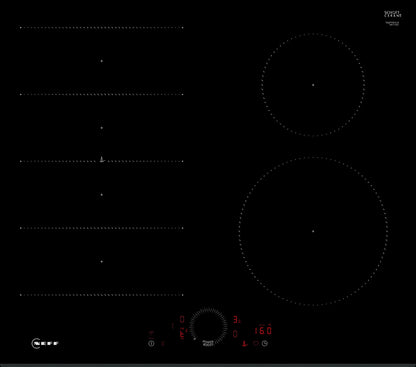 Piano cottura a induzione 60 cm senza profili T66FHE4L0