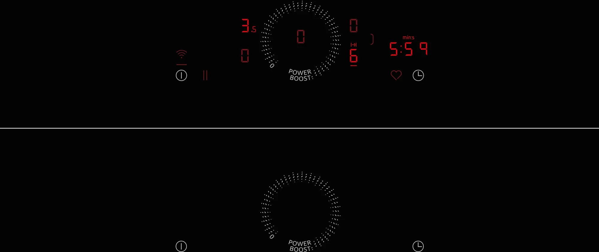 Piano cottura a induzione 80 cm senza profili T58FHW1L0