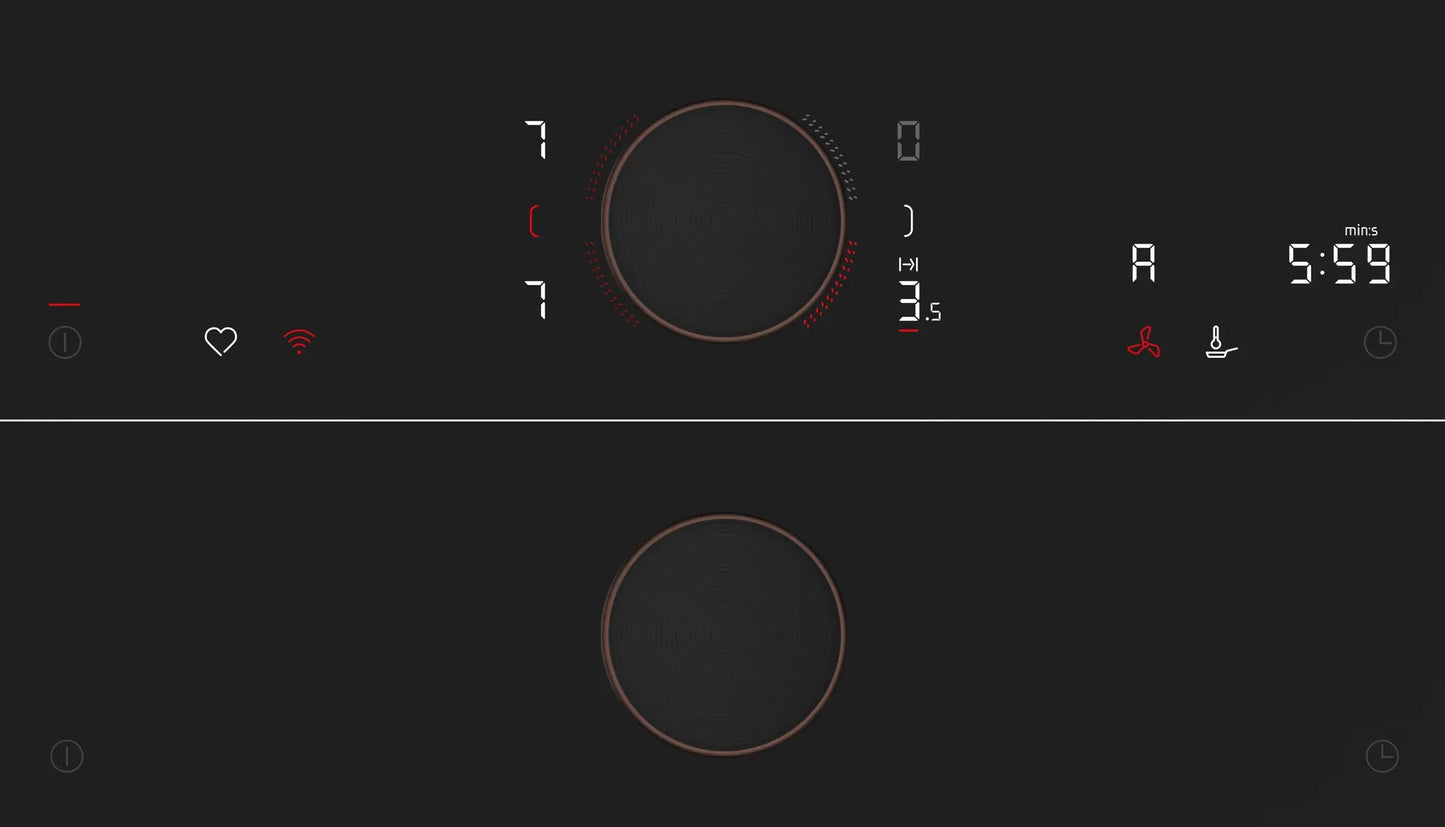 Piano a induzione con cappa integrata 80 cm flush mount V68PYX4C0