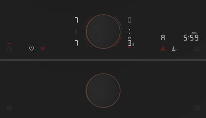 Piano a induzione con cappa integrata 80 cm flush mount V68PYX4C0