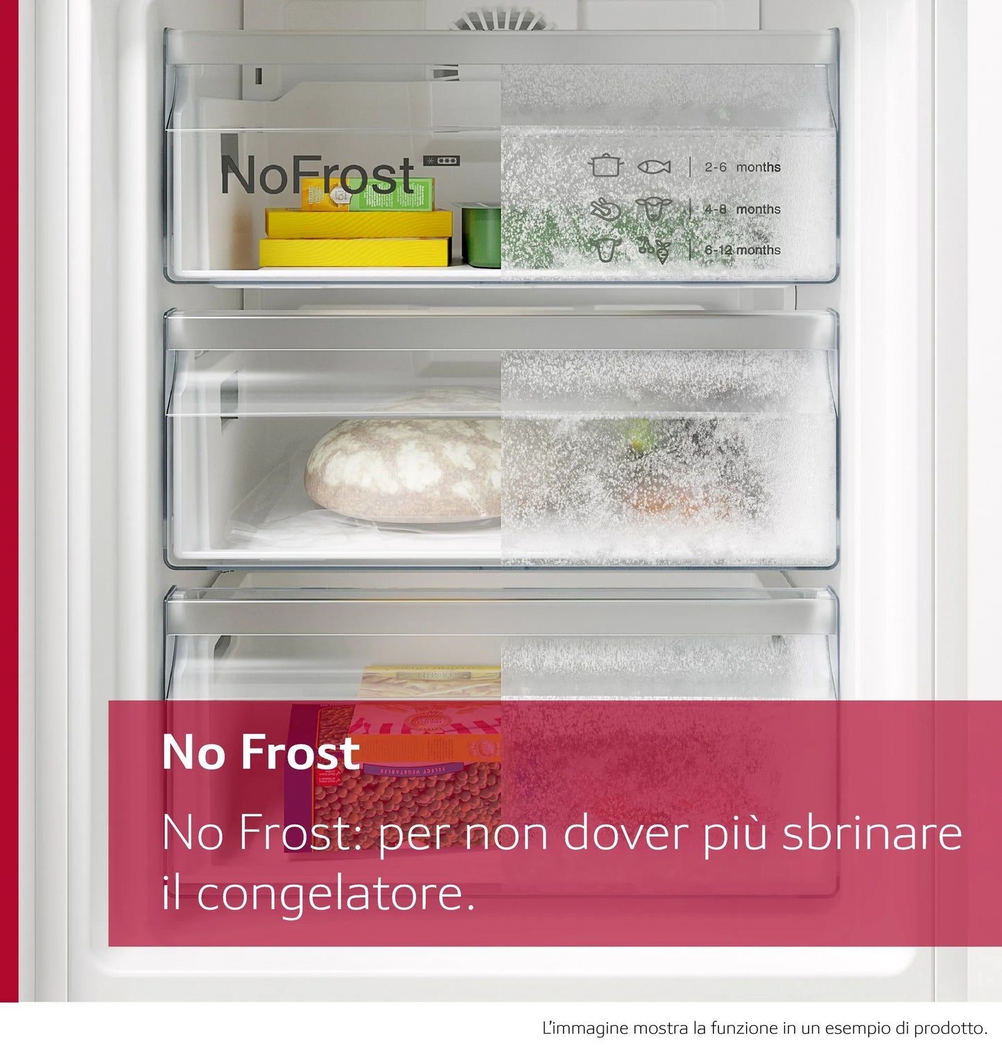 Frigorifero combinato da incasso 193.5 x 55.8 cm cerniera piatta KI7966FD0