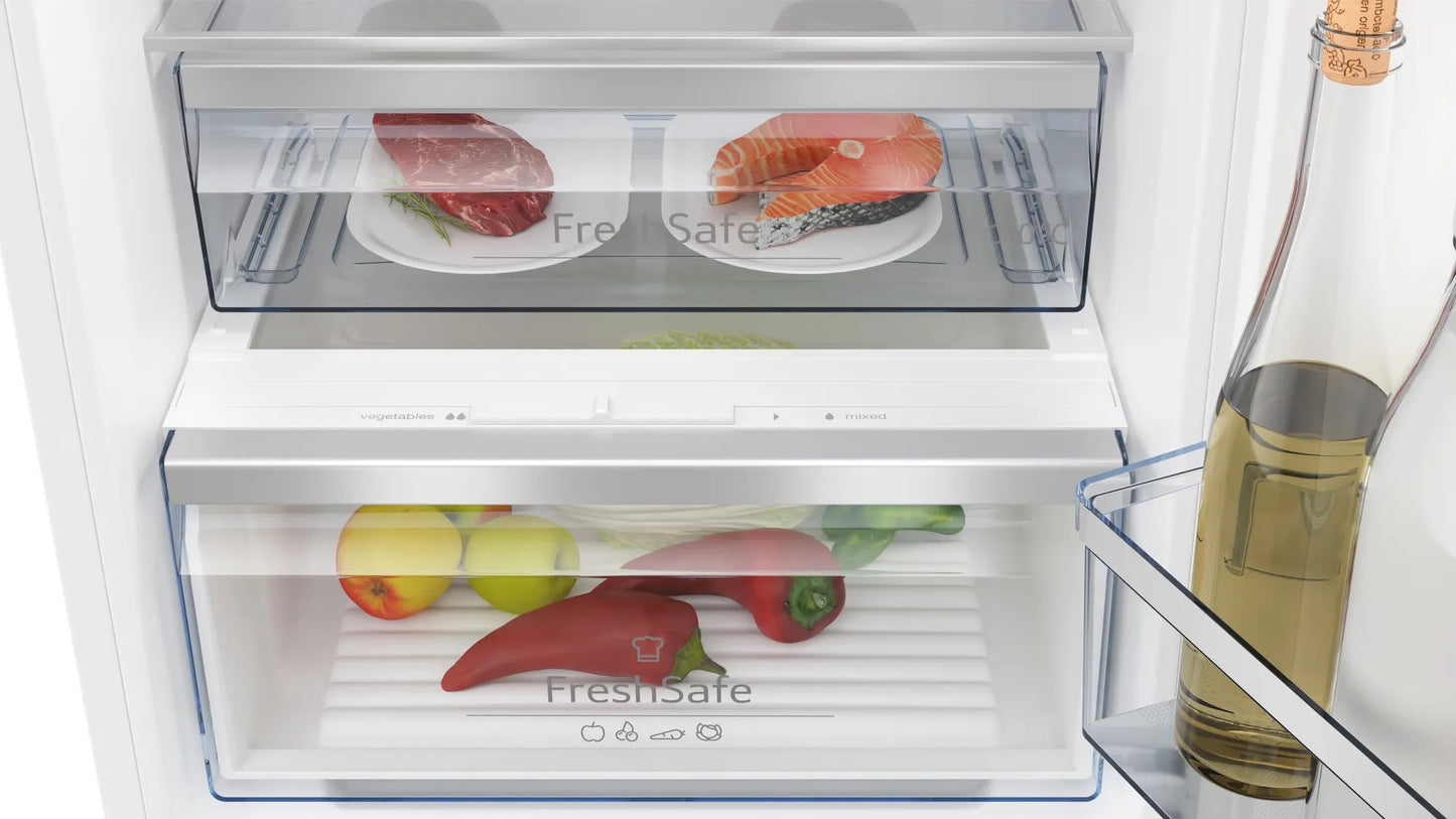 Frigorifero combinato da incasso 177.2 x 54.1 cm cerniera piatta KI7862FE0