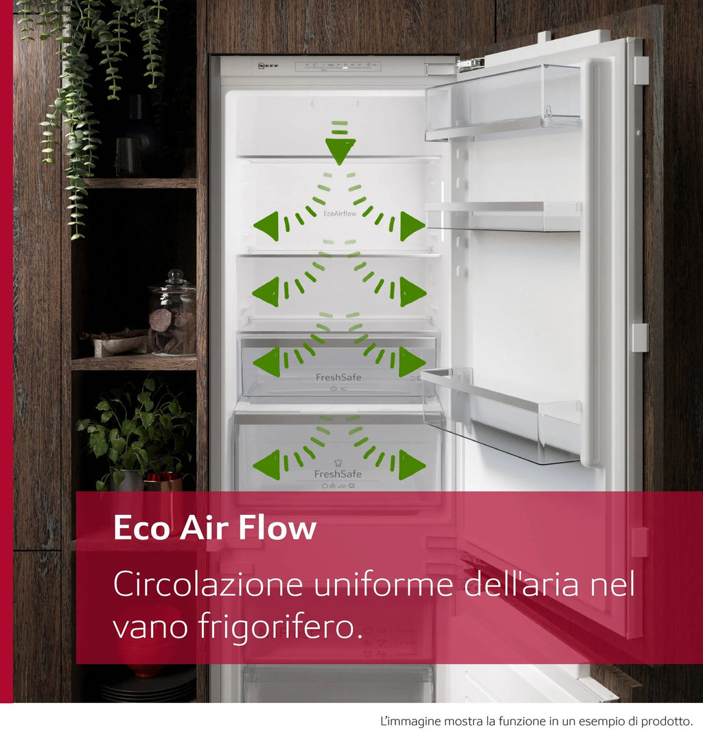 Frigorifero combinato da incasso 177.2 x 55.8 cm cerniera piatta soft closing KI7866DD0