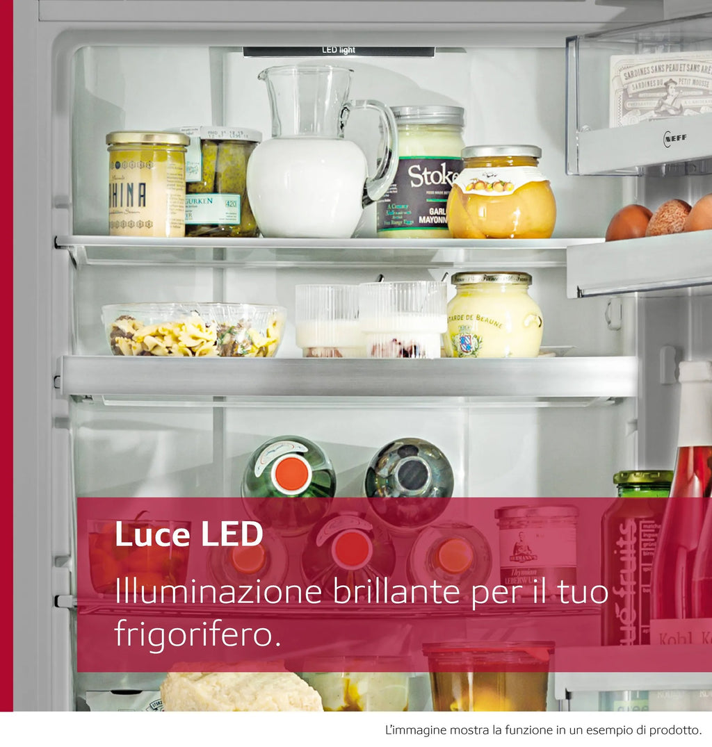 Frigorifero combinato da incasso 177.2 x 55.8 cm cerniera piatta soft closing KI7866DD0