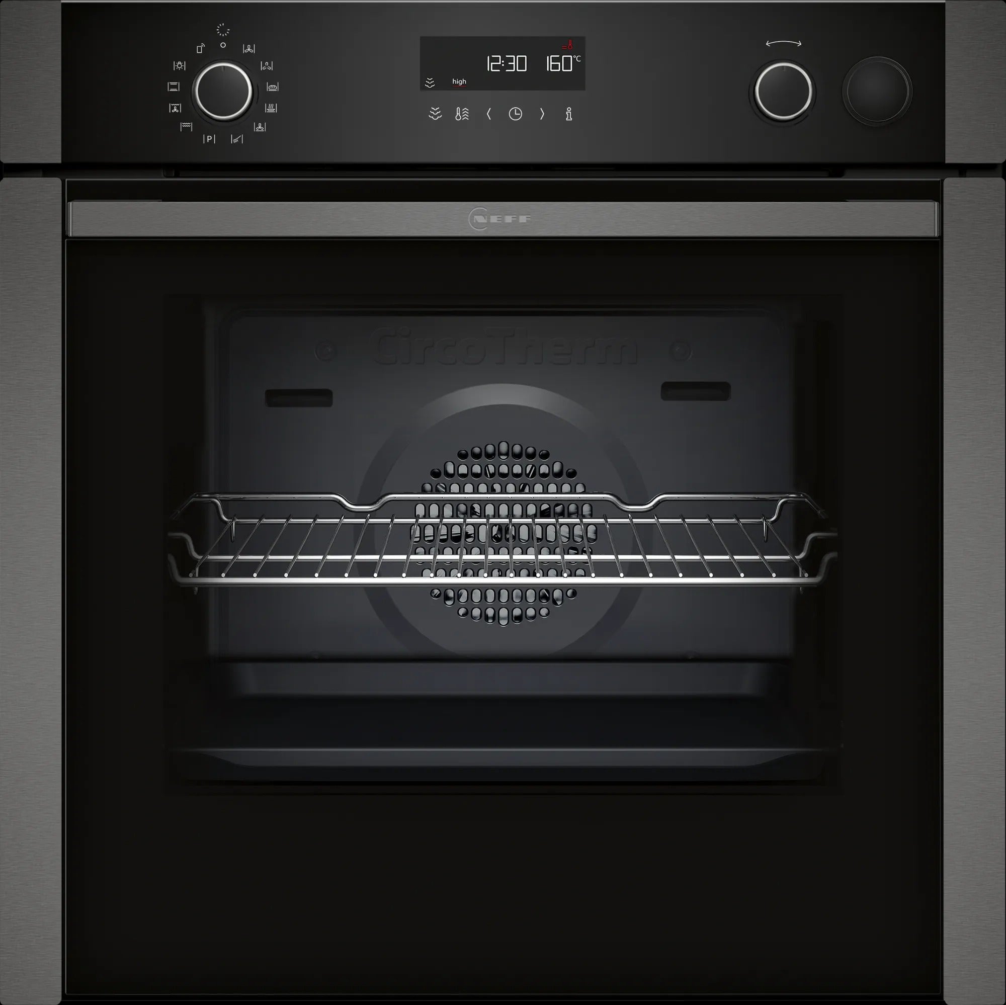 Forno con vapore da incasso 60 x 60 cm Graphite-Grey B5AVM7AG7