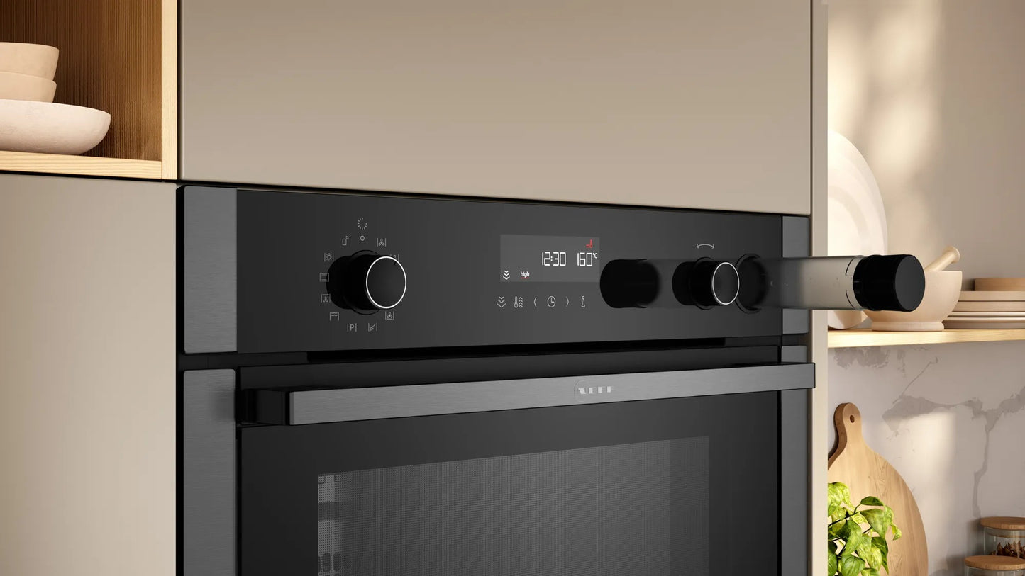 Forno con vapore da incasso 60 x 60 cm Graphite-Grey B5AVM7AG7