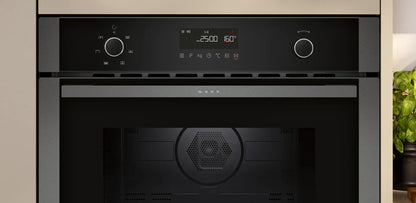 Microonde da incasso con cottura ventilata 60 x 45 cm Graphite-Grey C1AMG84G1