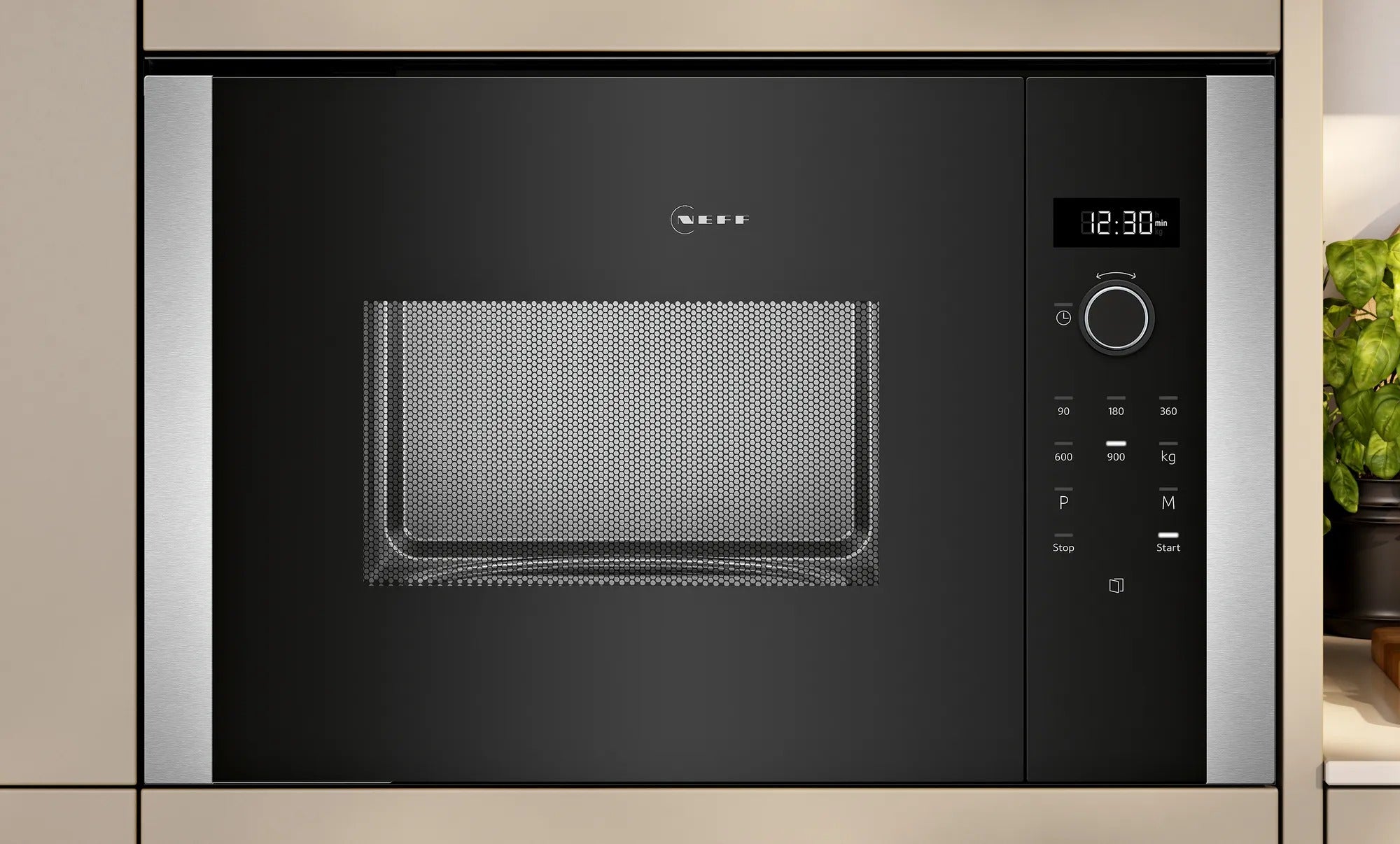 Microonde da incasso 59 x 38 cm Nero HLAWD53N1F