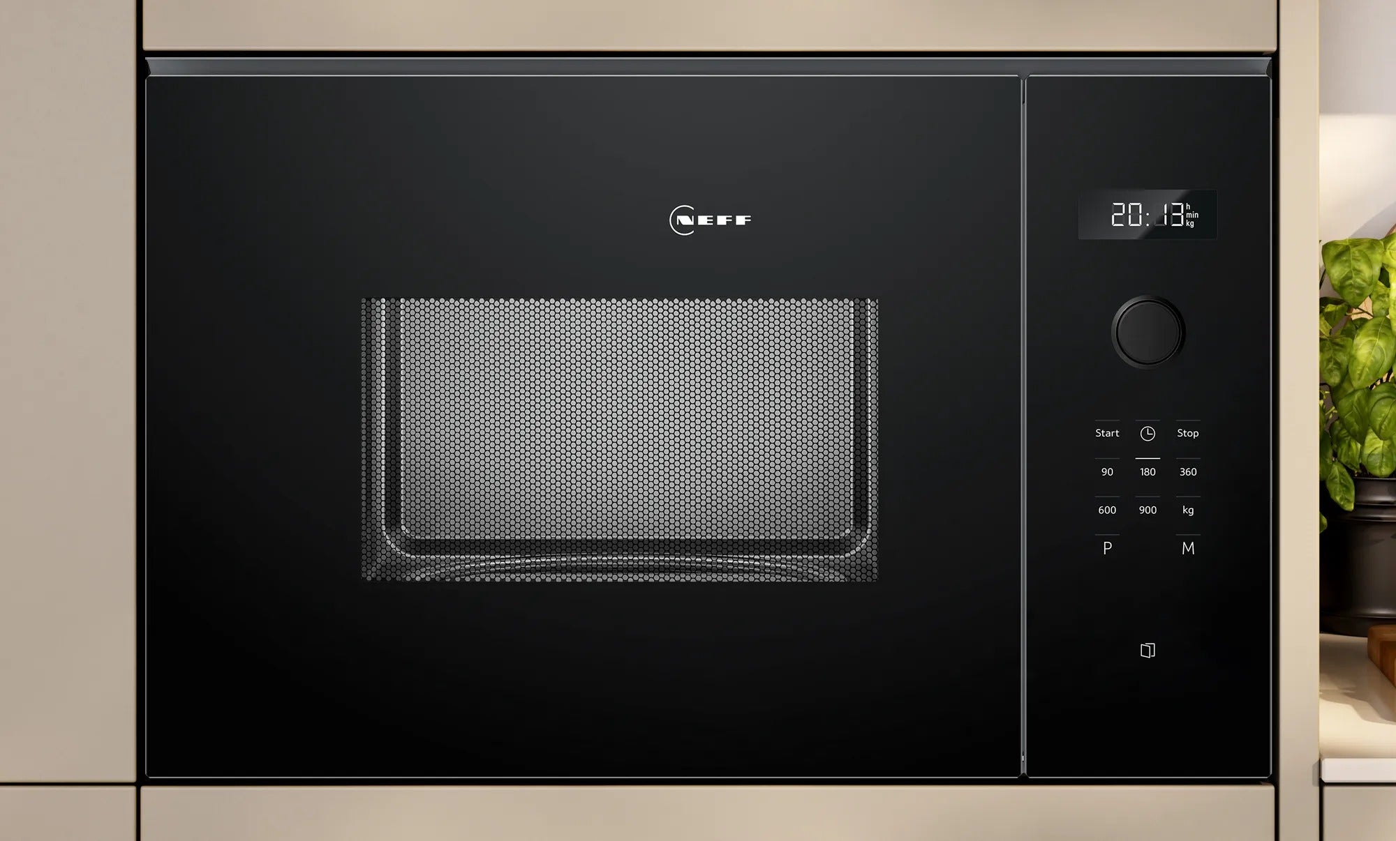 Microonde da incasso 59 x 38 cm Nero HLAWD53K0