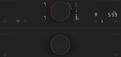 Piano a induzione con cappa integrata 80 cm Nero opaco, Flex Design V68YYX4B0