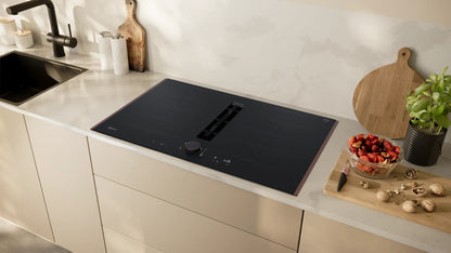 Piano a induzione con cappa integrata 80 cm Nero opaco, Flex Design V68YYX4B0