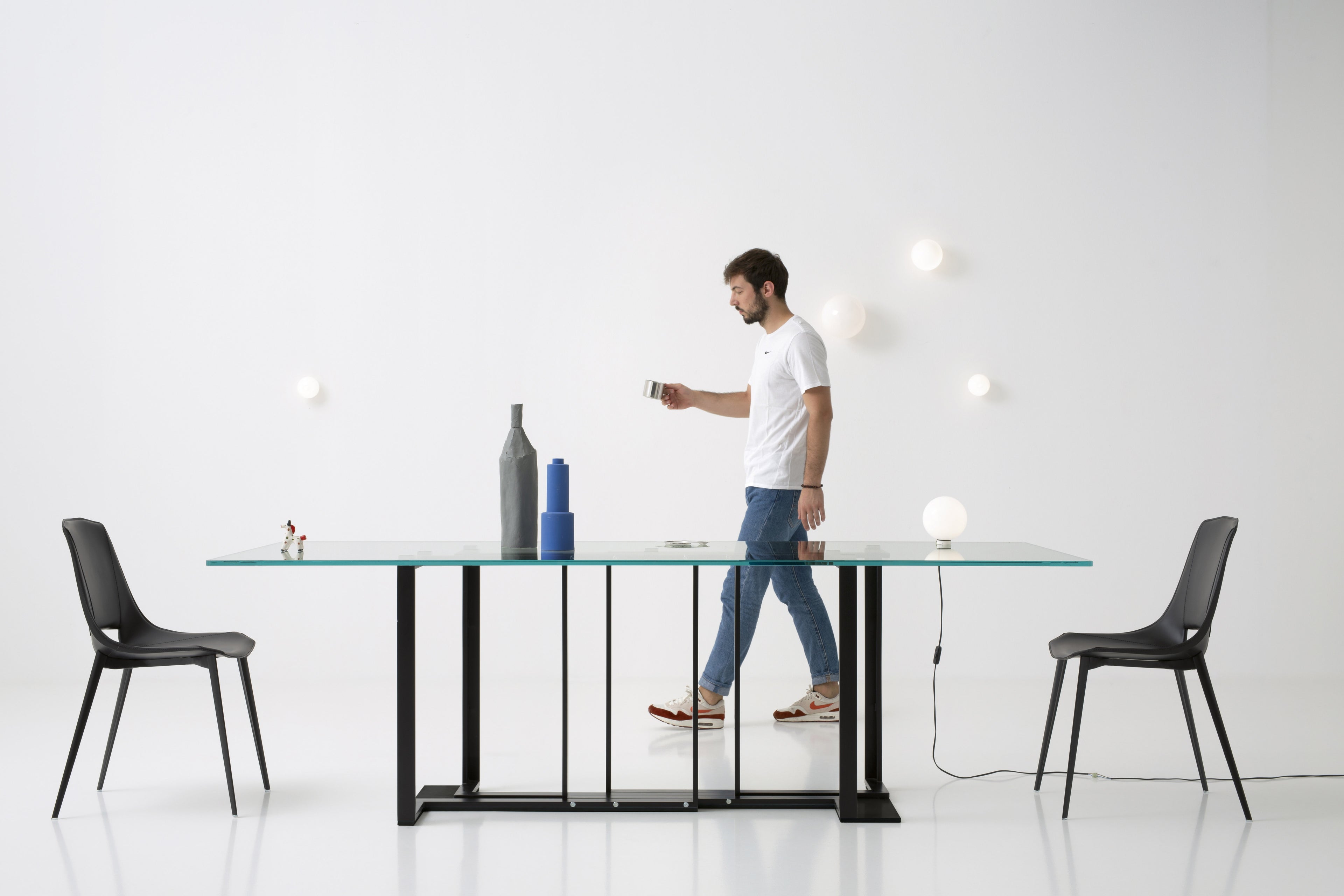 Tavolo Accademia trasparente