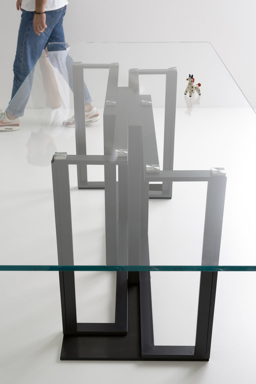 Tavolo Accademia trasparente