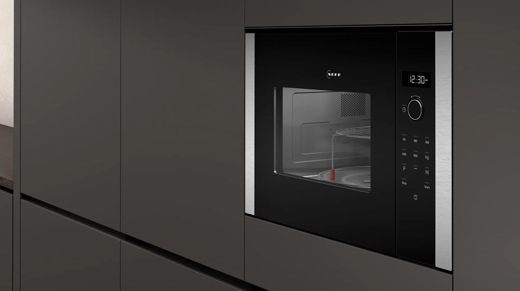 Microonde da incasso con grill 59 x 38 cm Nero HLAGD53G0