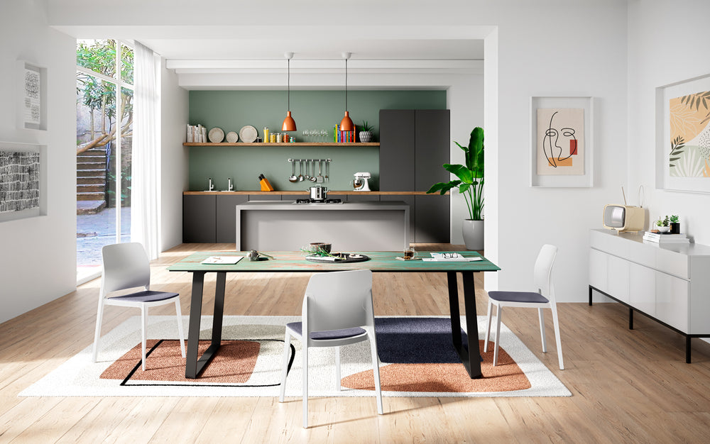 Tavolo Otto Oxide Verderame