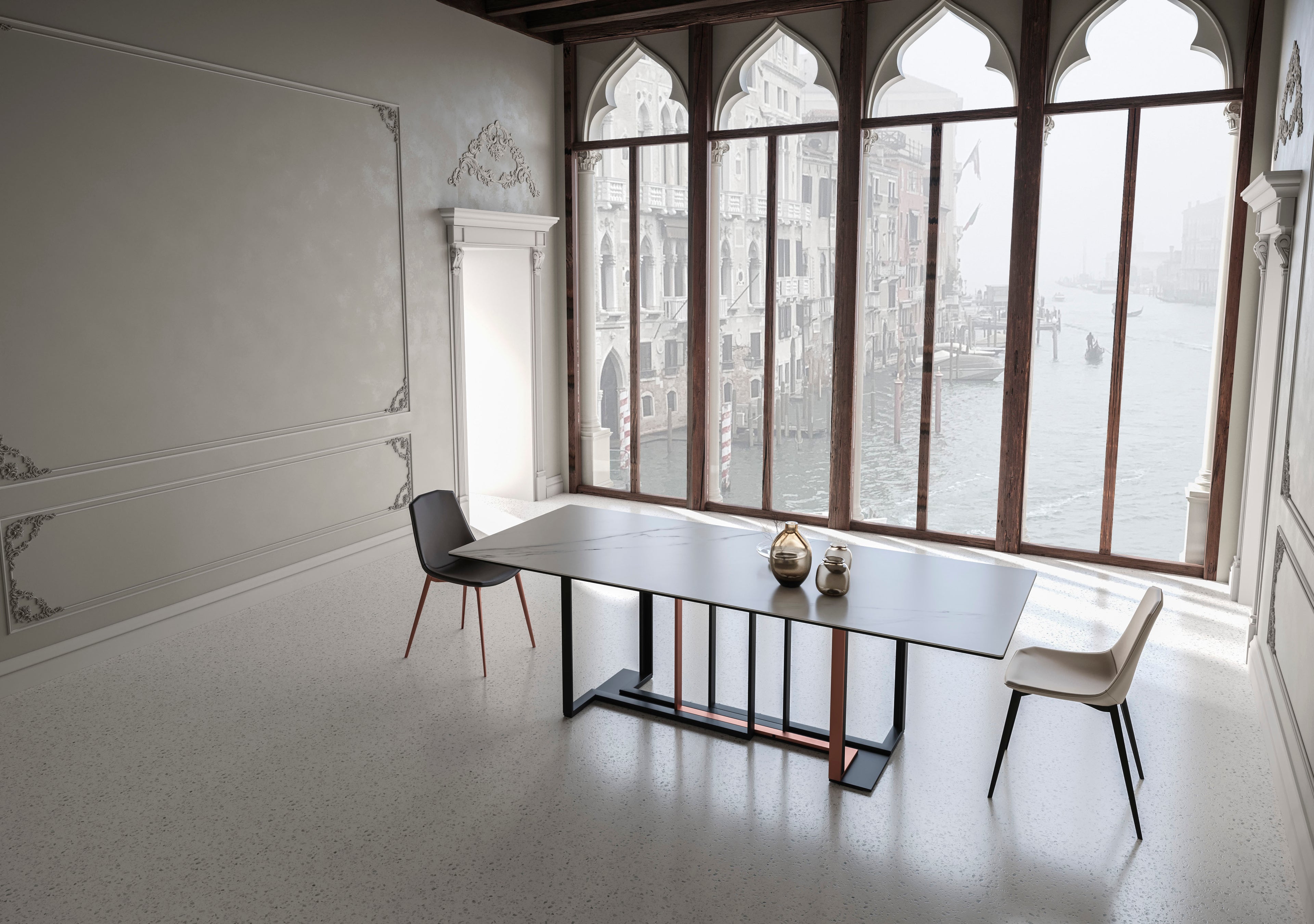 Tavolo Accademia Marmo statuario