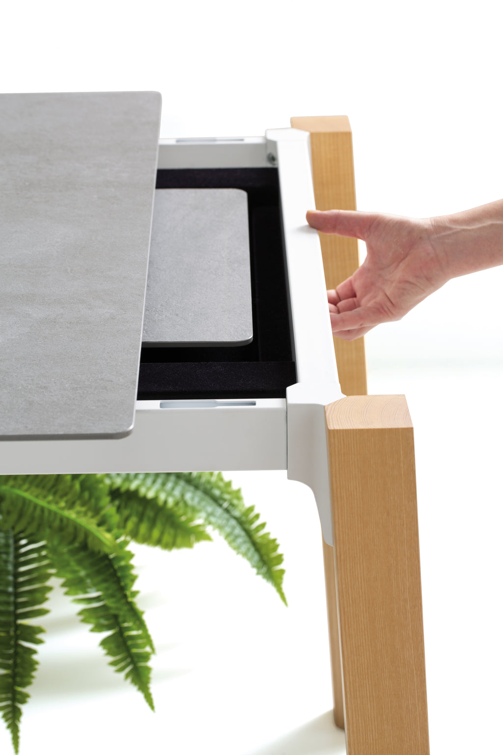 Tavolo Quadro Pietra di Savoia Grigio